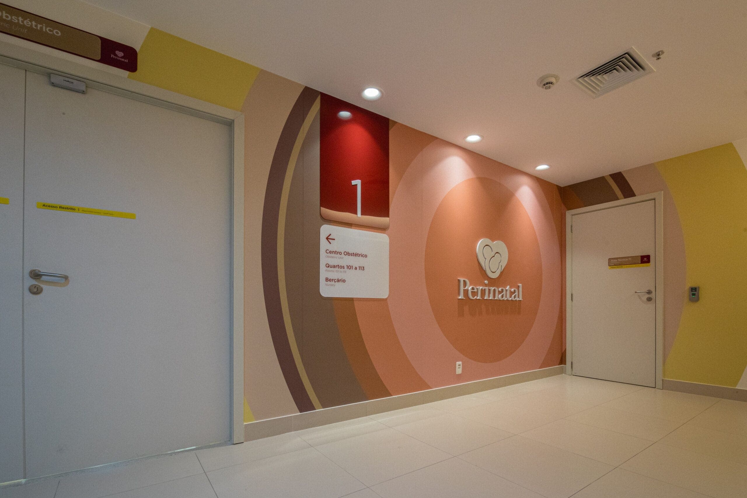 Corredor da Maternidade Perinatal Glória D'Or