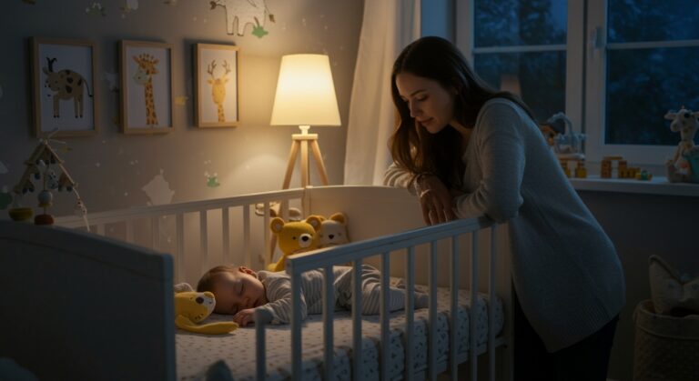 Make,A,Photo,About,A,Sleeping,Baby,,With,A,Mother
